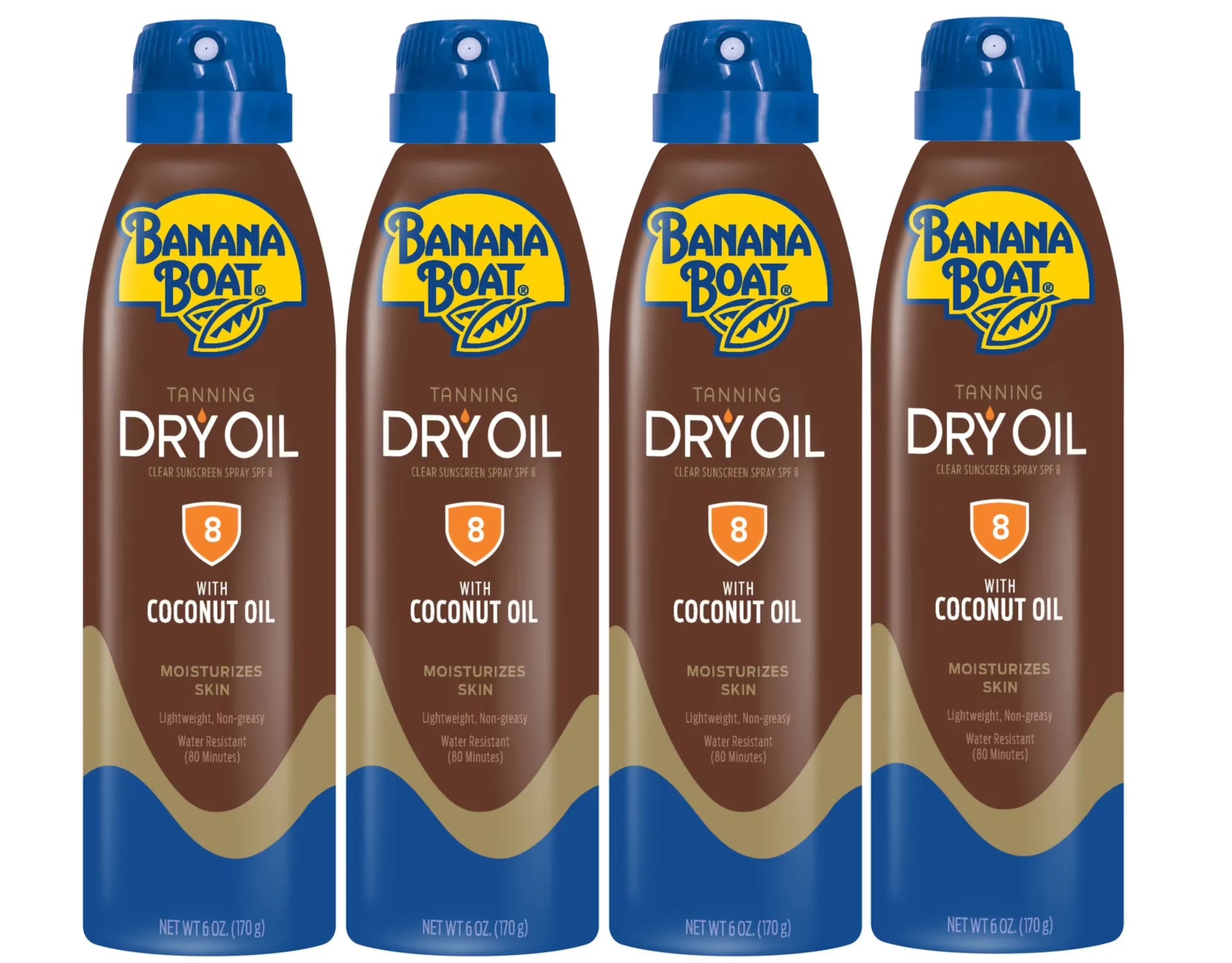 UltraMist Deep Tanning Dry Oil SPF 8 (Pack of 4) O7391