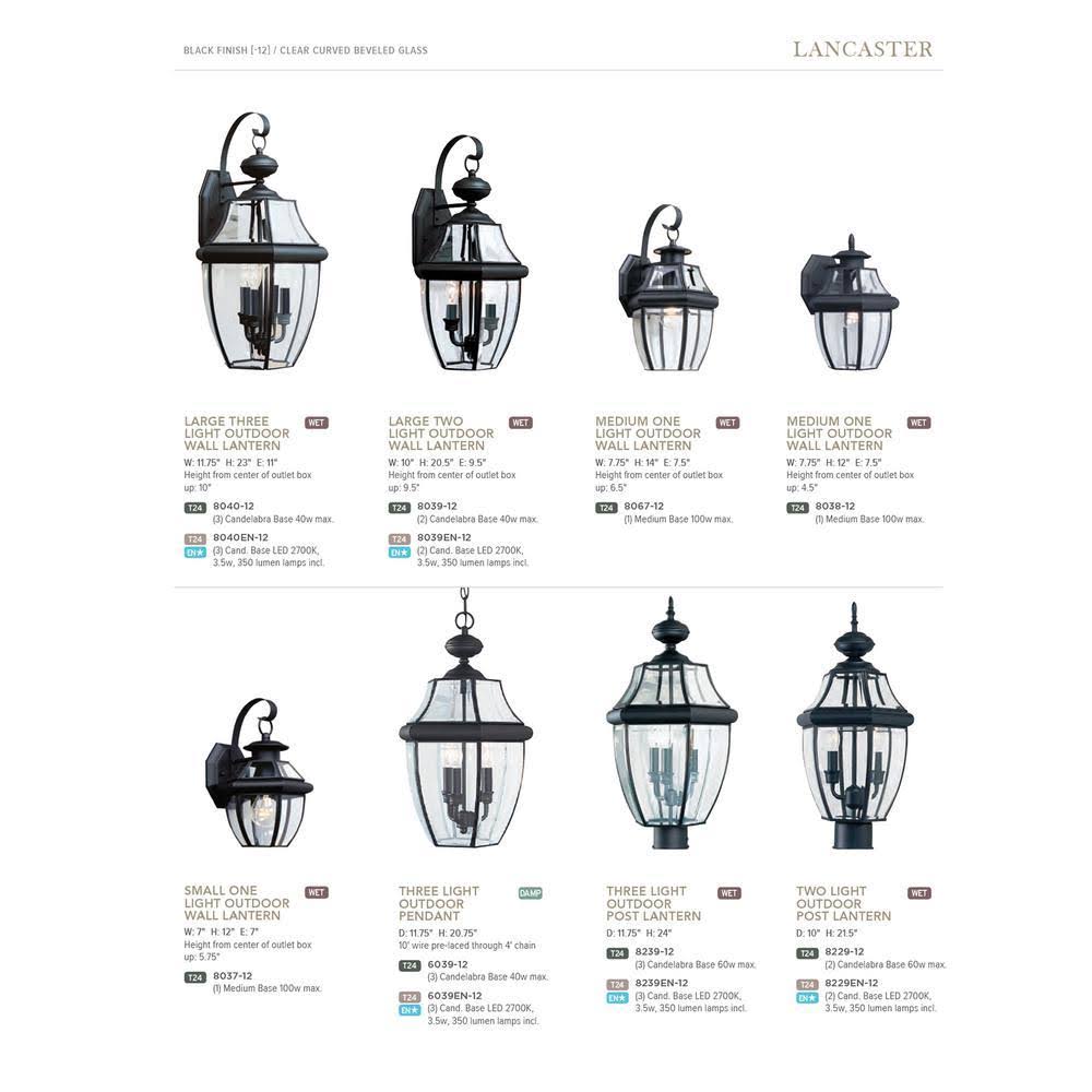 Black Outdoor Wall Lantern M113441