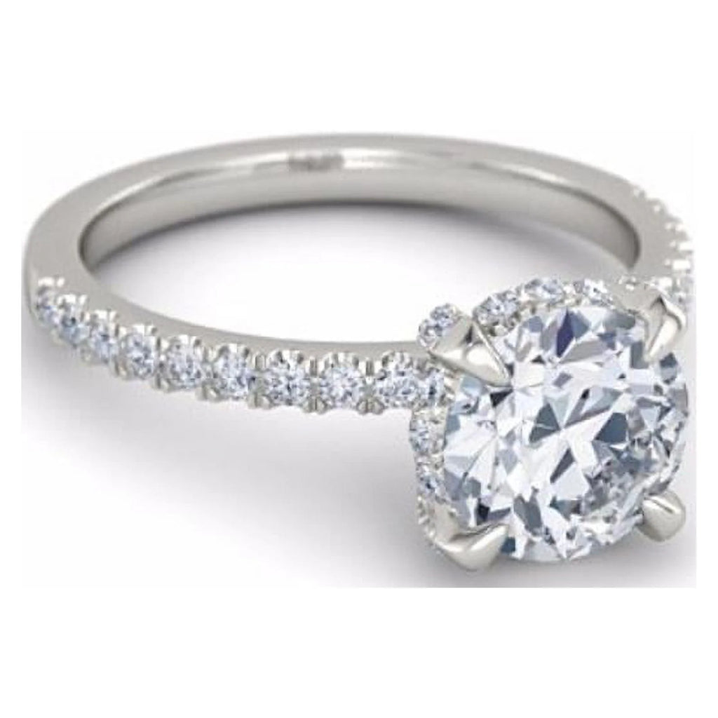 2.42 Ct Solitaire Round Cut Diamond Ring Solid 950 Platinum S860799