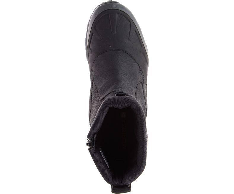 Men&s Polar Waterproof Black Zip Boots G247