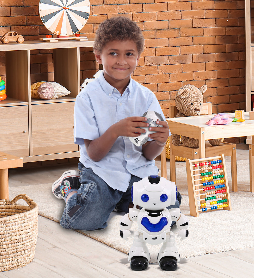 RC Robot Toys, Remote Control Red and Blue Interactive Robot Toy, Set of 2 F537577