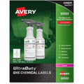White 3-1/2 x 5 GHS Chemical Labels, 200 Labels F492