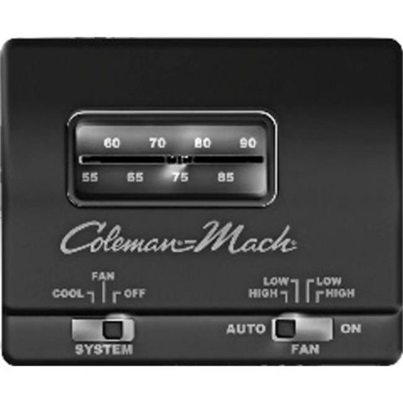 Black Analog Thermostat V252036
