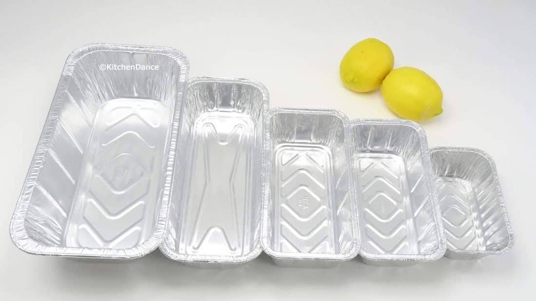 Disposable Aluminum Foil Loaf Pan Variety Pack, 1 lb. to 5 lb. Size, 10 of Each A15590