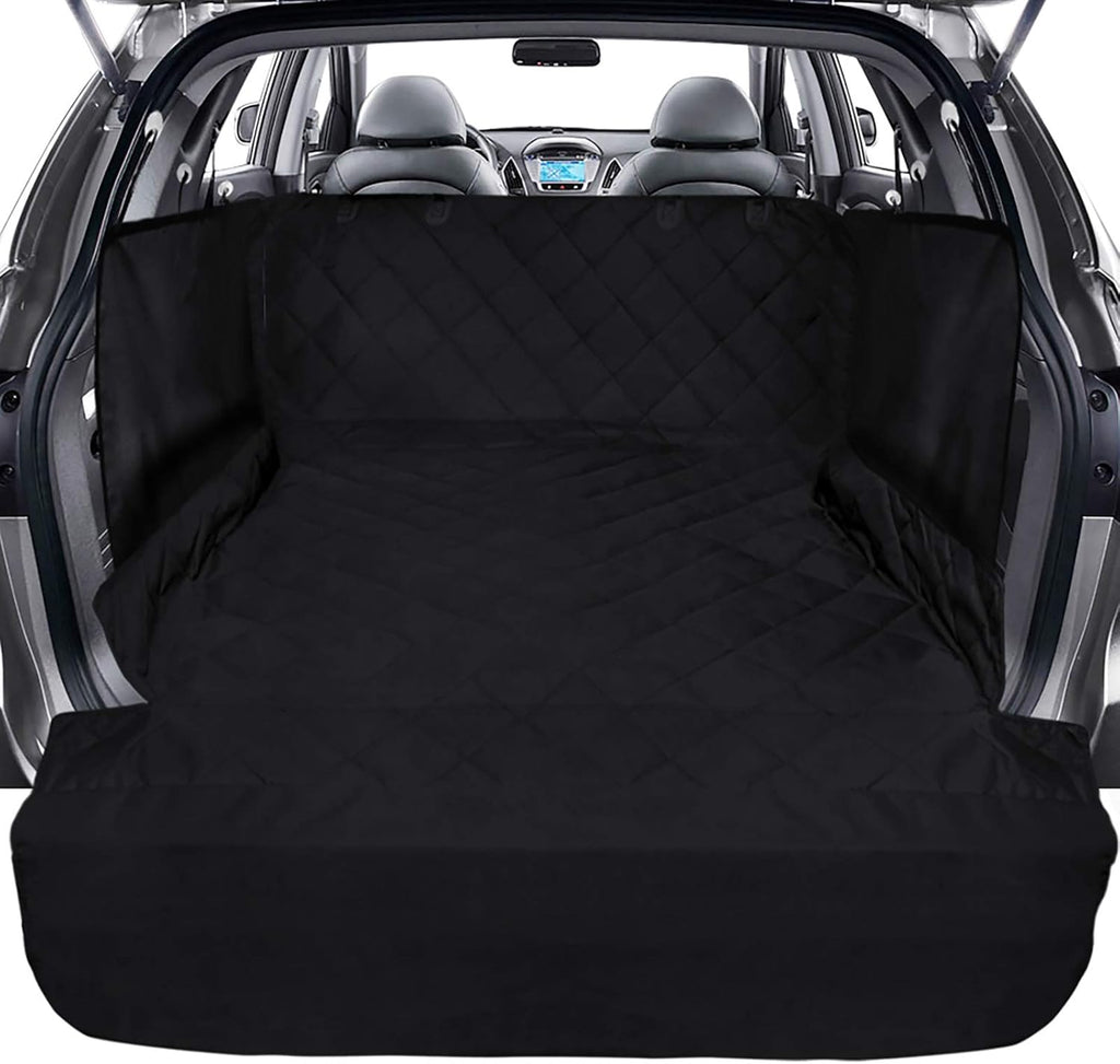 Nonslip Water Resistant Dog Car Seat Cover with Side Flap Protector Bumper Flap, Pack of 2 X420