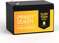12.8V 12Ah LiFePO4 Battery, IP65, Built-in 12A BMS, Pack of 2 D118563