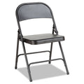 Graphite Steel Folding Chair, 4/Carton N364242