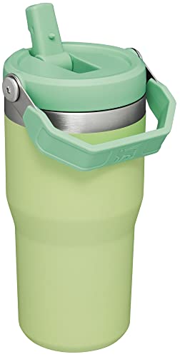Cream Stainless Steel Vacuum Insulated Tumbler with Straw U4384