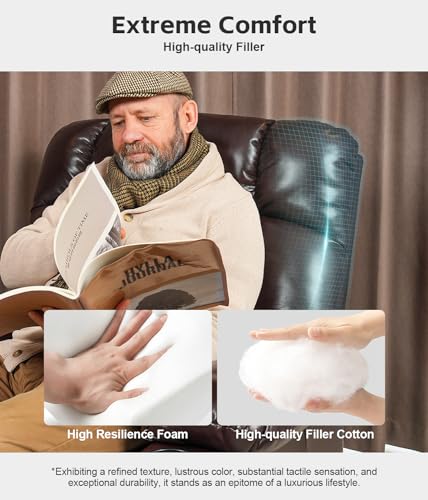 Grey Fabric Power Lift Recliner Chair with Cupholder and USB Ports O908