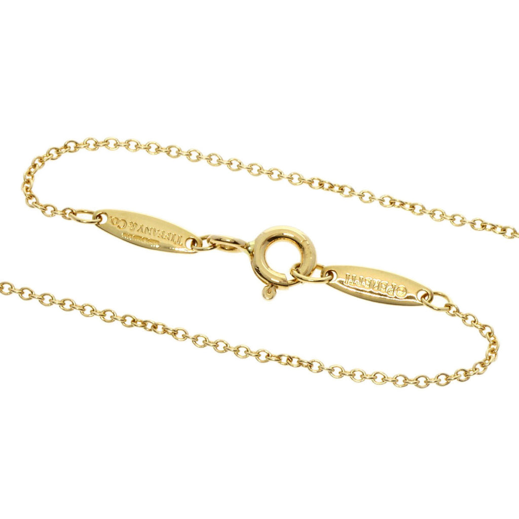 Tiffany Diamond Necklace K18 Yellow Gold S429456