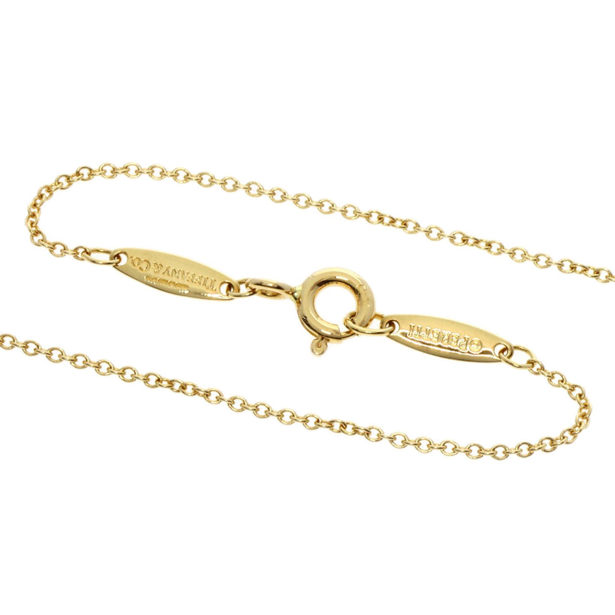 Tiffany Diamond Necklace K18 Yellow Gold S429456
