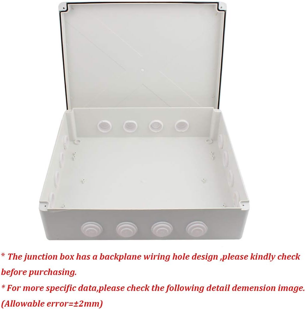 ABS Plastic IP65 Junction Box White Pack of 2 S664