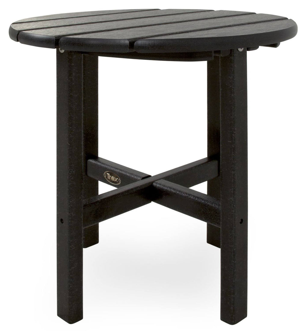 Charcoal Black Round Side Table Q543