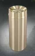 15x22 Dia Waste Receptacle with Satin Brass Bands J538007