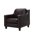 Brown Leatherette Accent Chair M531328