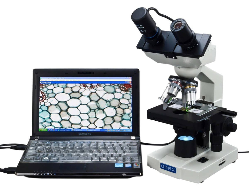 40X-1600X Binocular Compound Microscope with USB Camera C4294