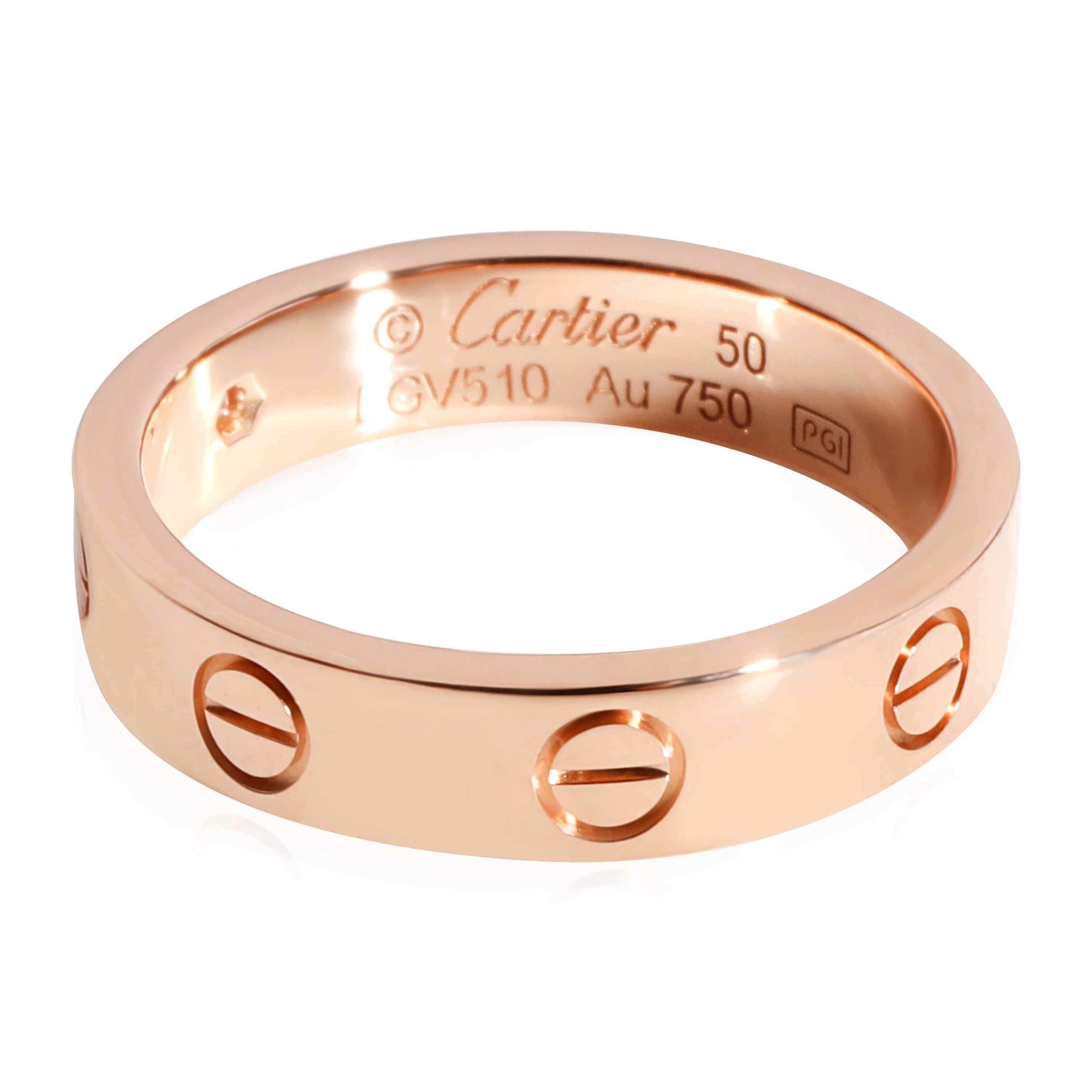 18k Rose Gold Wedding Band with 1 Diamond Q91481
