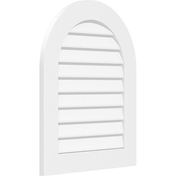 Round Top Surface Mount PVC Gable Vent Q232111