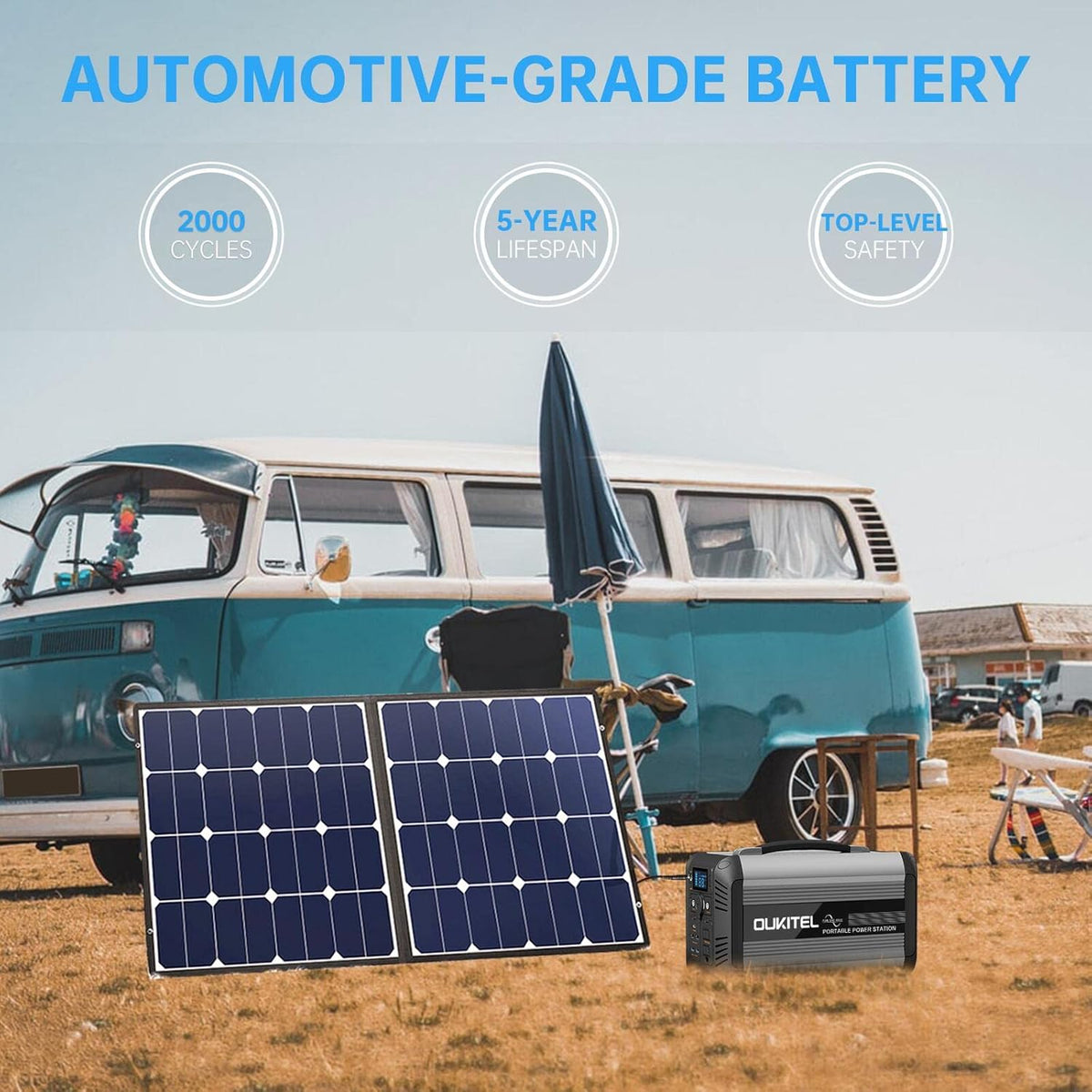 614Wh Portable Power Station with LiFePO4 Battery G8250