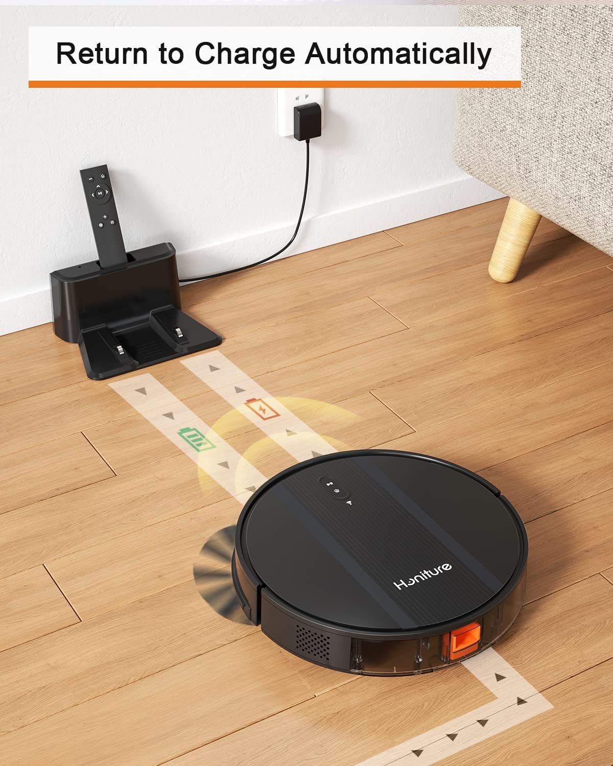 Robot Vacuum Cleaner with 2200Pa Suction C343