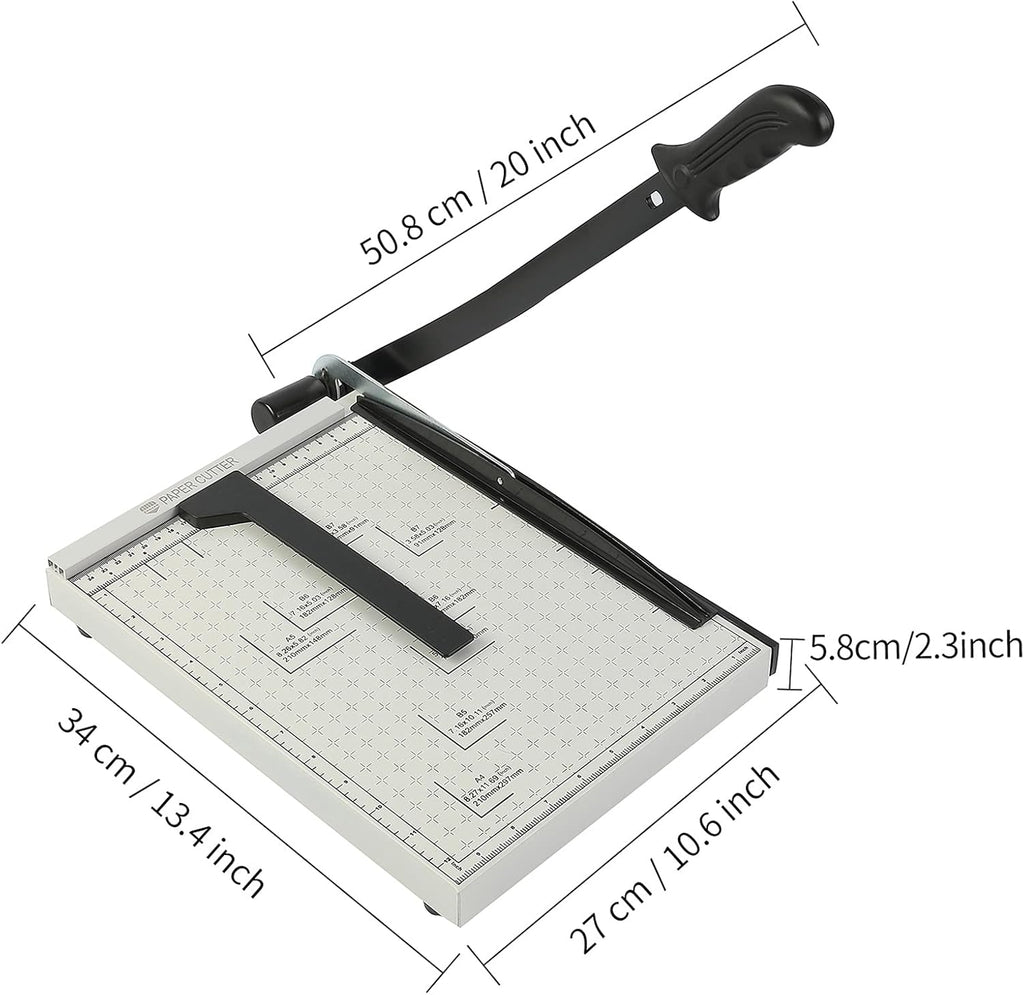 Guillotine Paper Trimmer 15” Cutting Length with Safety Blade Lock F134