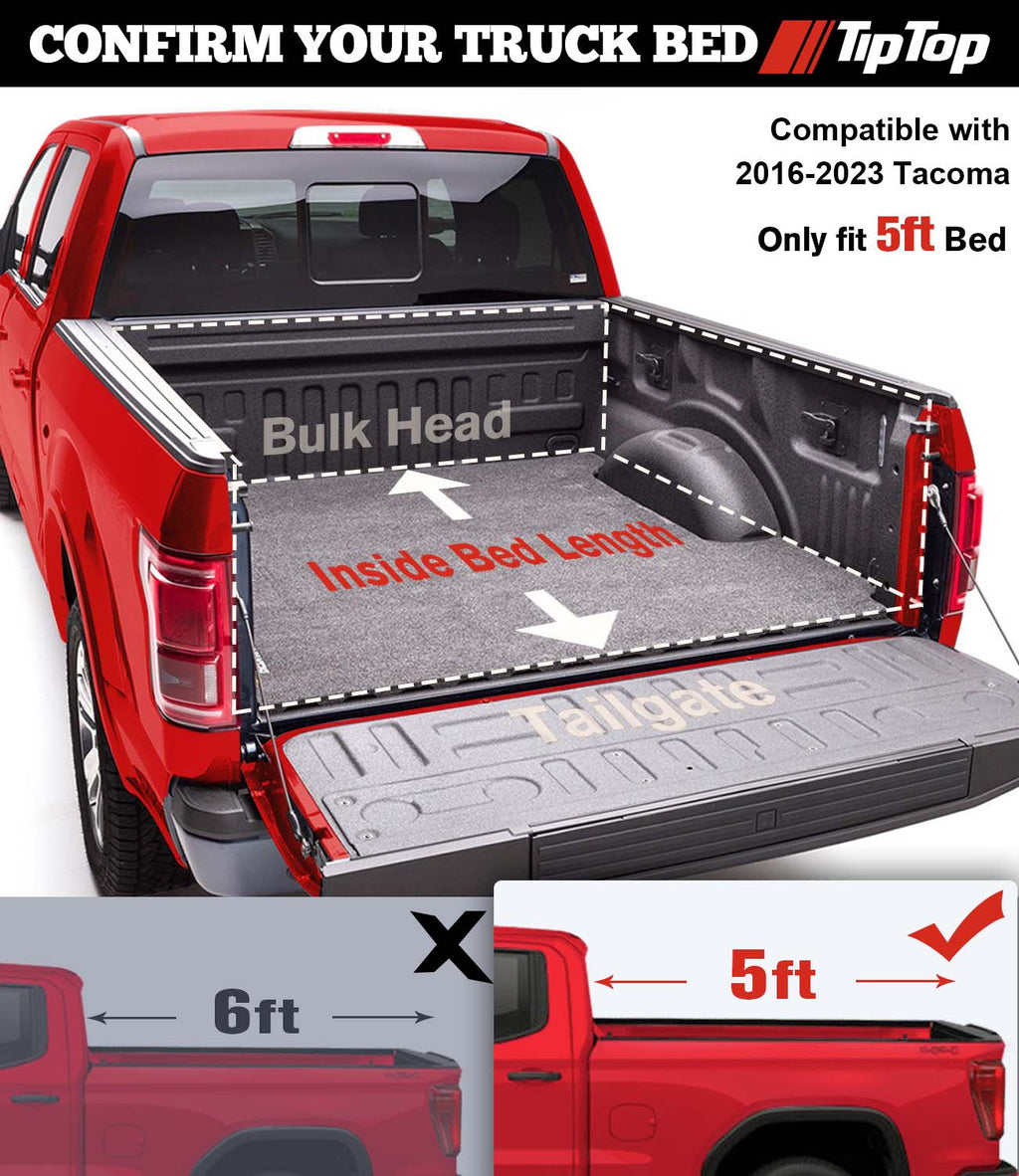 Soft Folding Tonneau Cover Truck Bed D36478