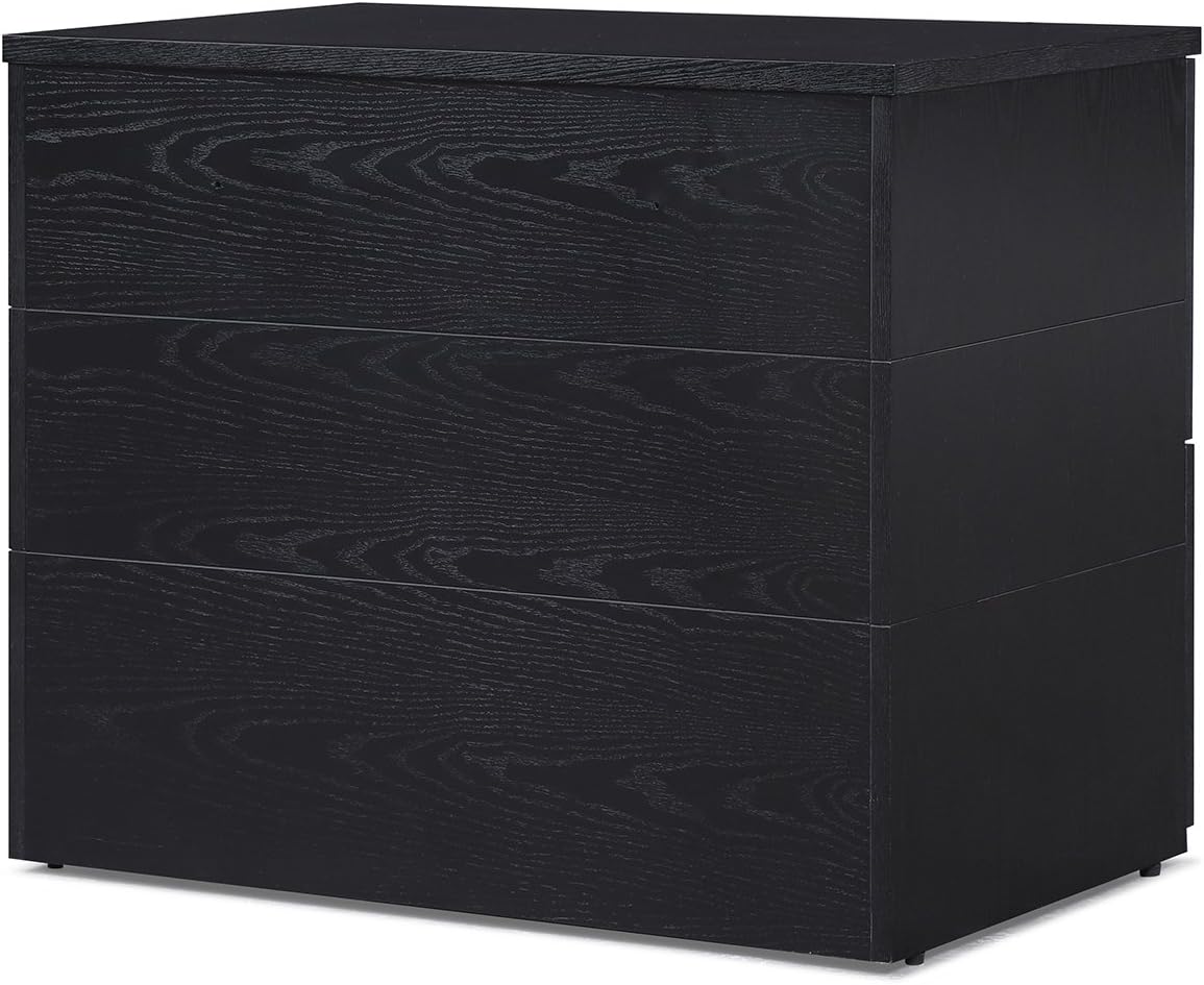 Black Oak 2 Drawer Lateral Filing Cabinet O828