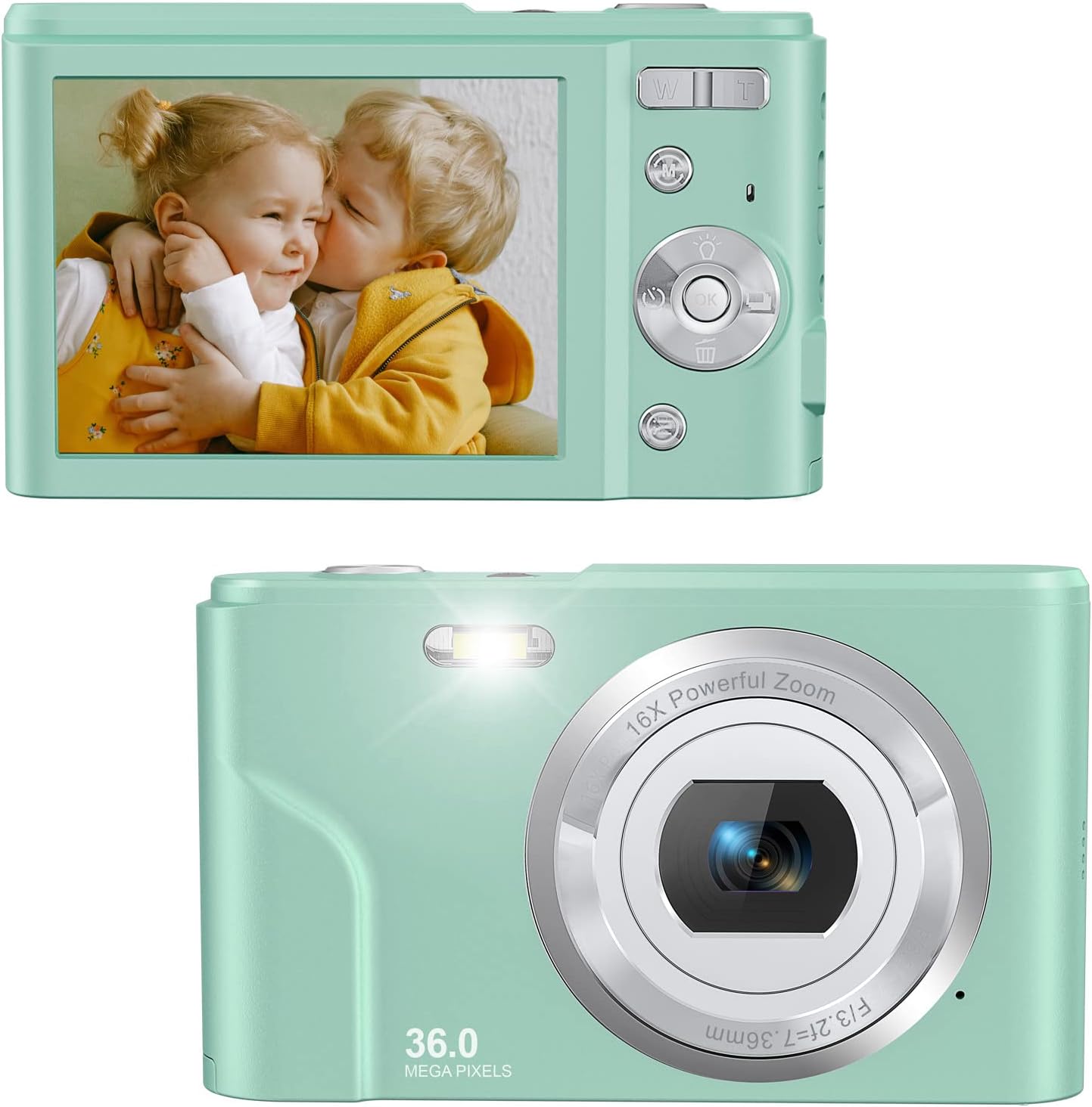 Green 36.0 MP Compact Digital Camera, Pack of 2 H2333