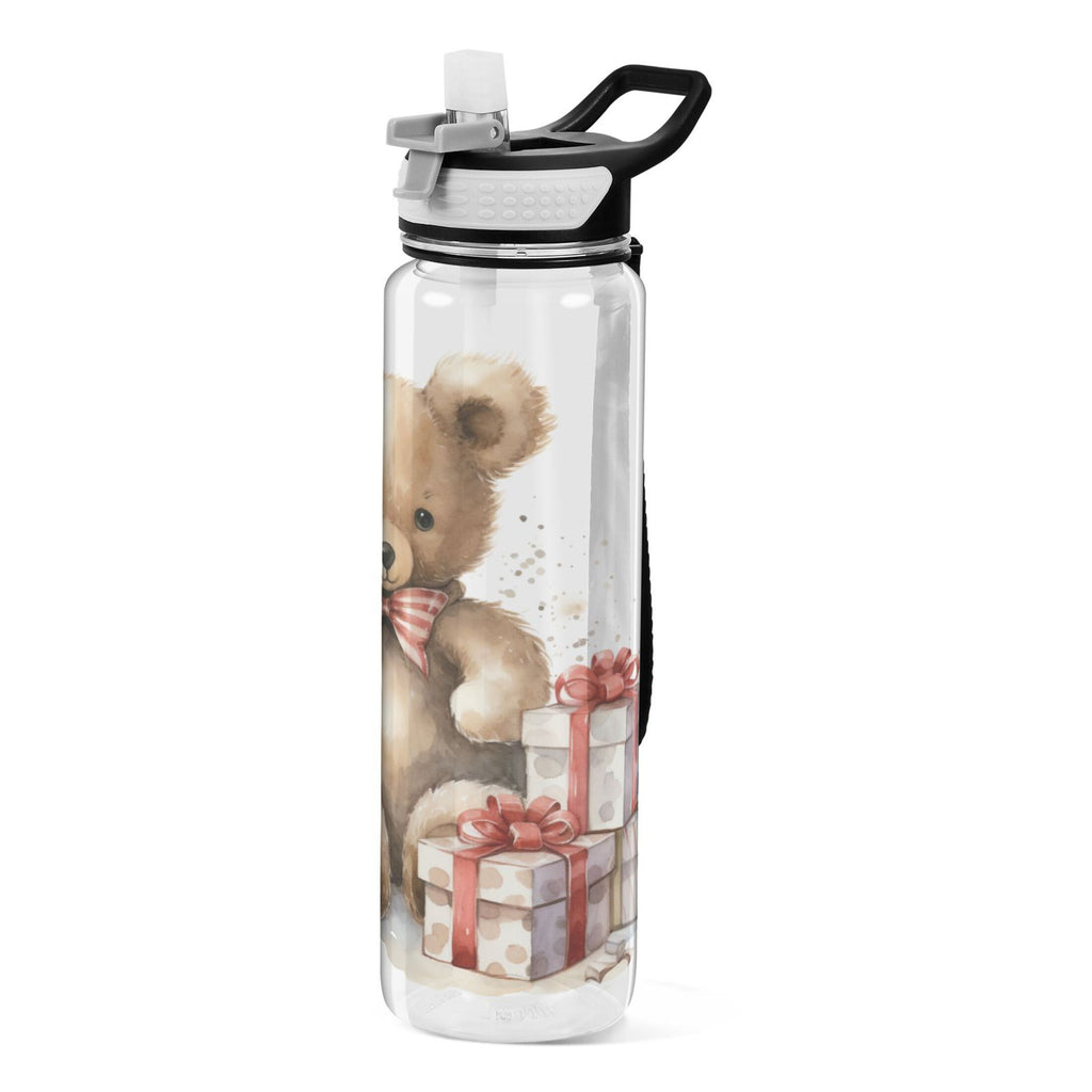 Clear 32oz Tritan Water Bottle with Straw B734