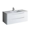 Glossy White Wall Hung Bathroom Cabinet O719260