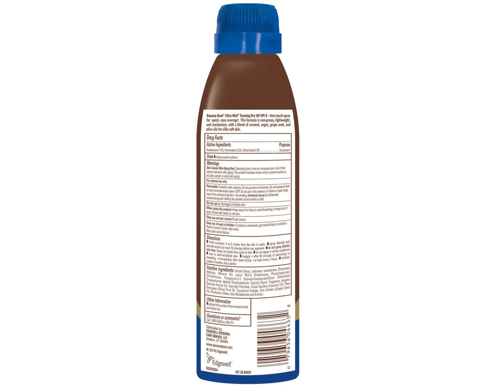 UltraMist Deep Tanning Dry Oil SPF 8 (Pack of 4) O7391
