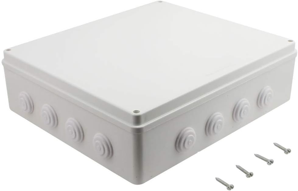 ABS Plastic IP65 Junction Box White Pack of 2 S664