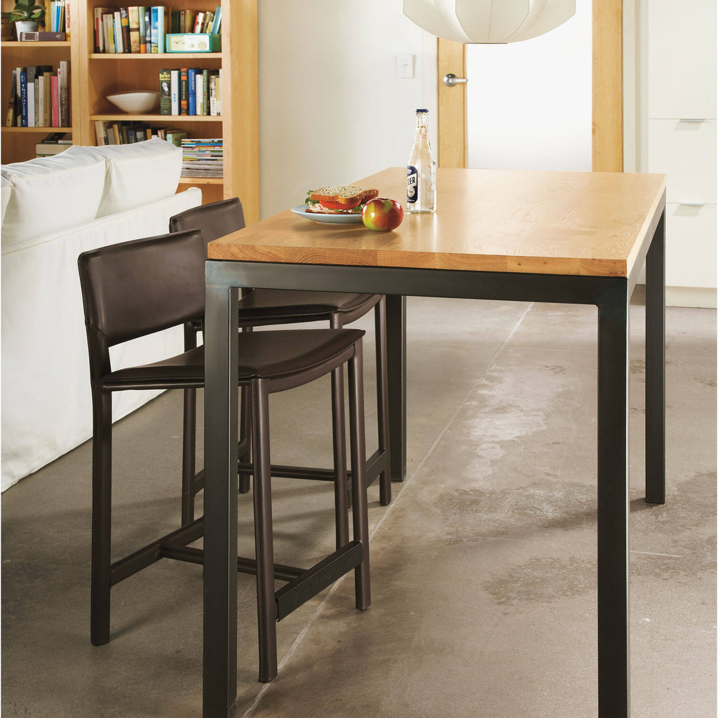 White Venatino Marble Top Parsons Counter Table N1398