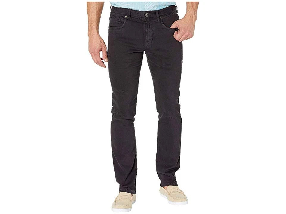 Black Brushed Twill Five-Pocket Pant I2511