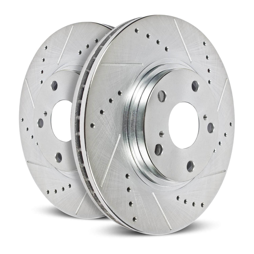 Drilled & Slotted Rotors - Pair Rear I350501