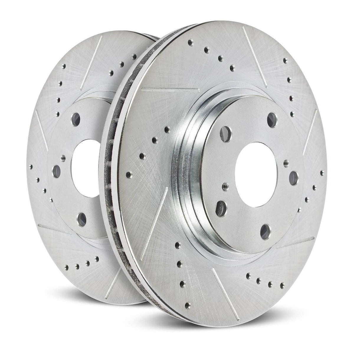 Drilled & Slotted Rotors - Pair Rear I350501