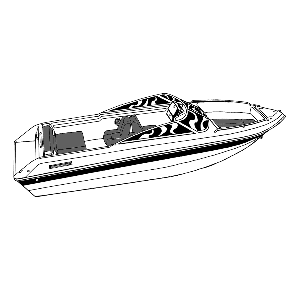 Poly-Guard Boat Cover for Sterndrive V-Hull Runabout Boats S4119