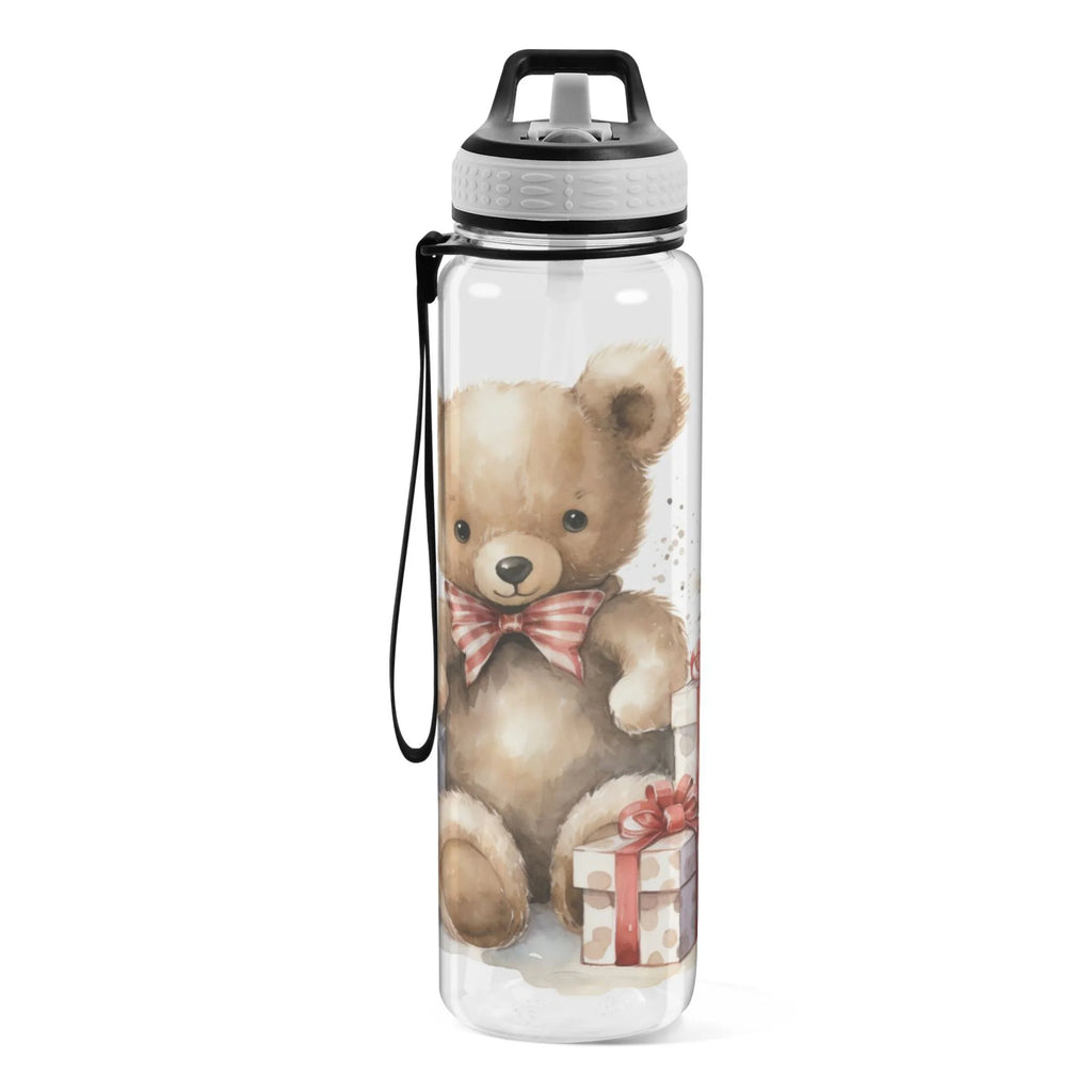 Clear 32oz Tritan Water Bottle with Straw B734