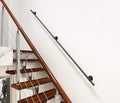 Industrial Black Iron Pipe Handrail for Stairs, Pack of 2 U360