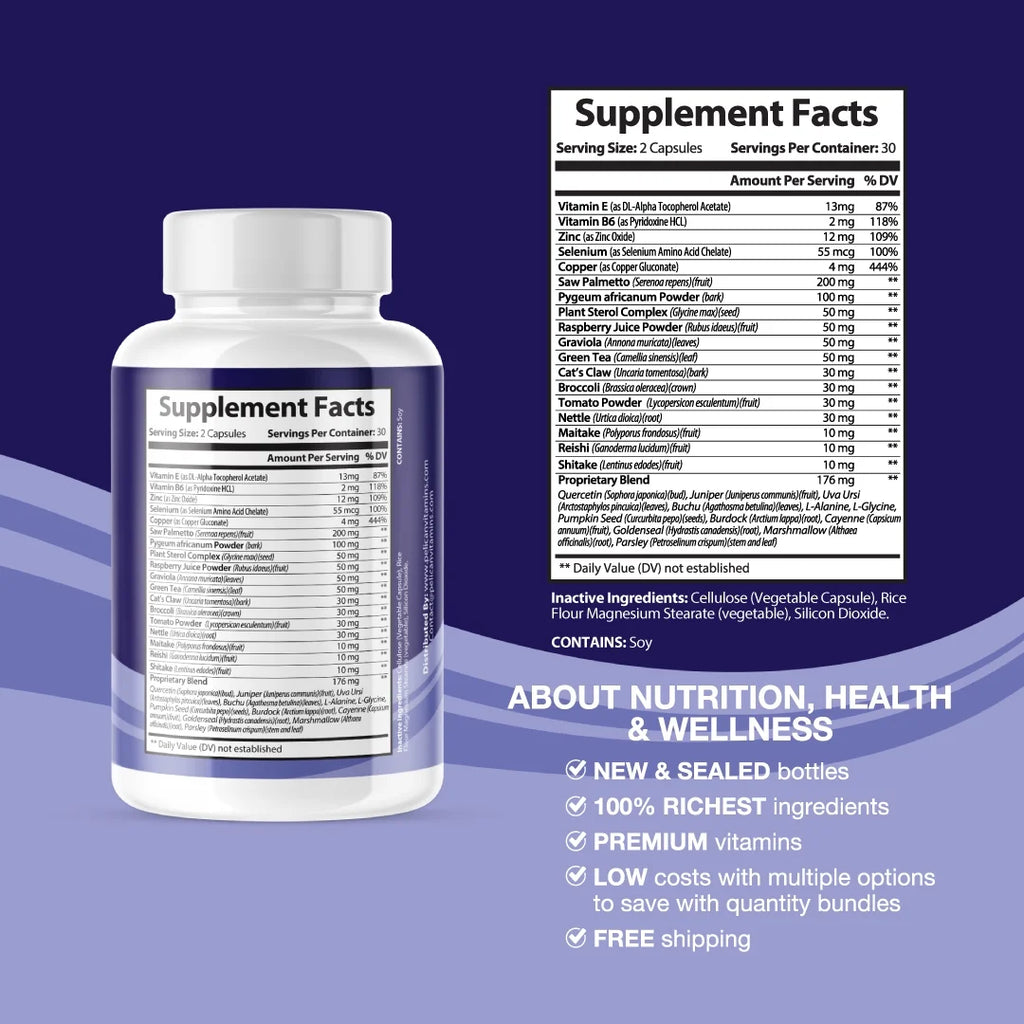 120 Capsules Prostate Support D89575