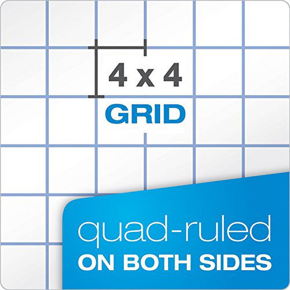 Quadrille Double Pad, 8 1/2 X 11 3/4, White, 2 Pack U765