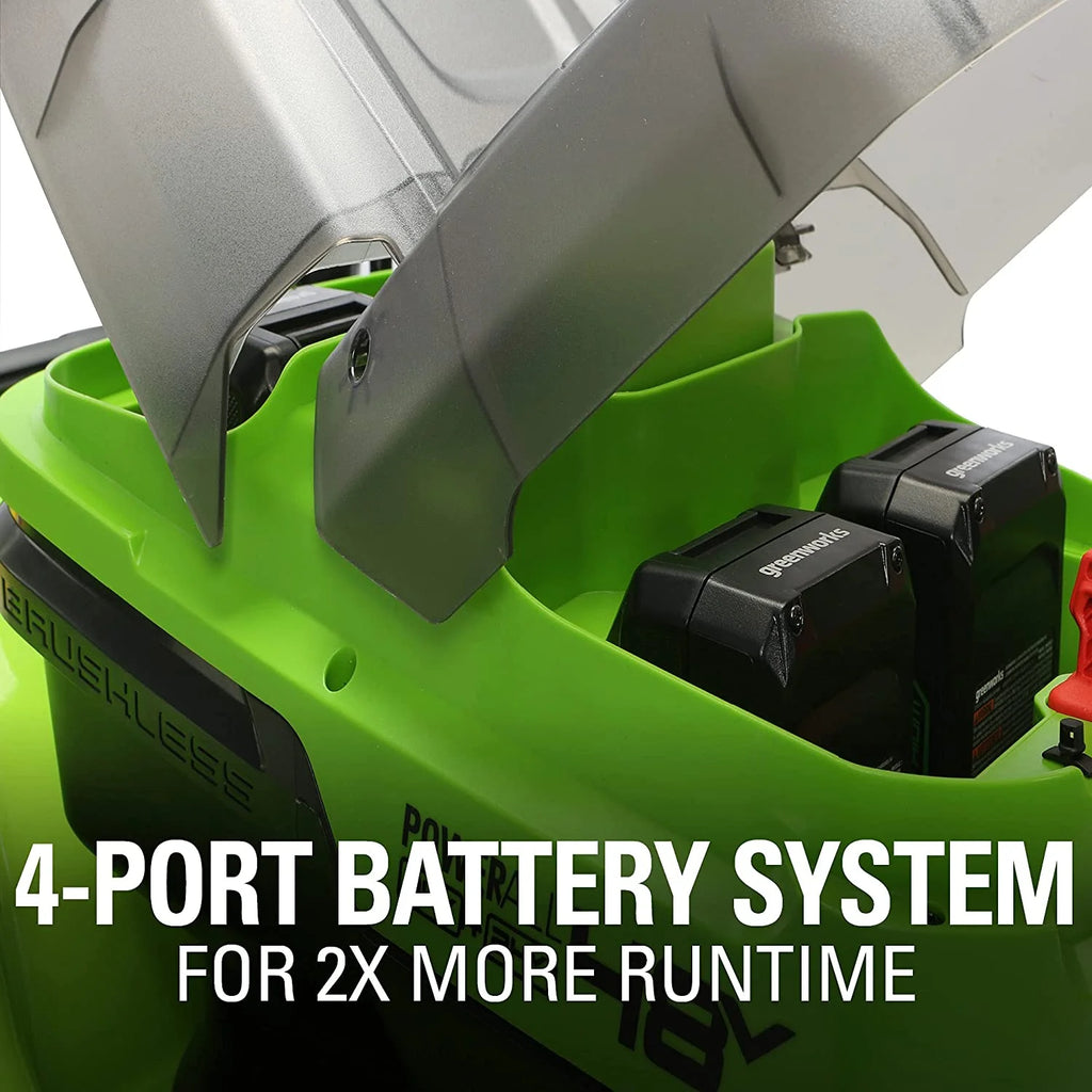 48V 21-inch Self-Propelled Lawn Mower with 4.0 Ah Batteries and Dual Port Chargers T737606