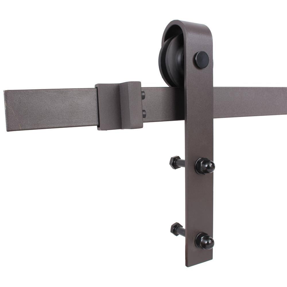 Colonial Maple Stained Pine Wood Interior Sliding Barn Door with Hardware Kit T71253