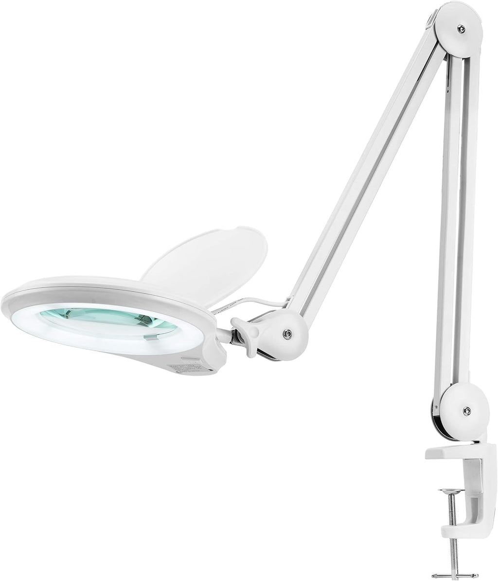 60 Pcs SMD LED Magnifying Lamp with Clamp, 5 Inches Diameter Lens E62752