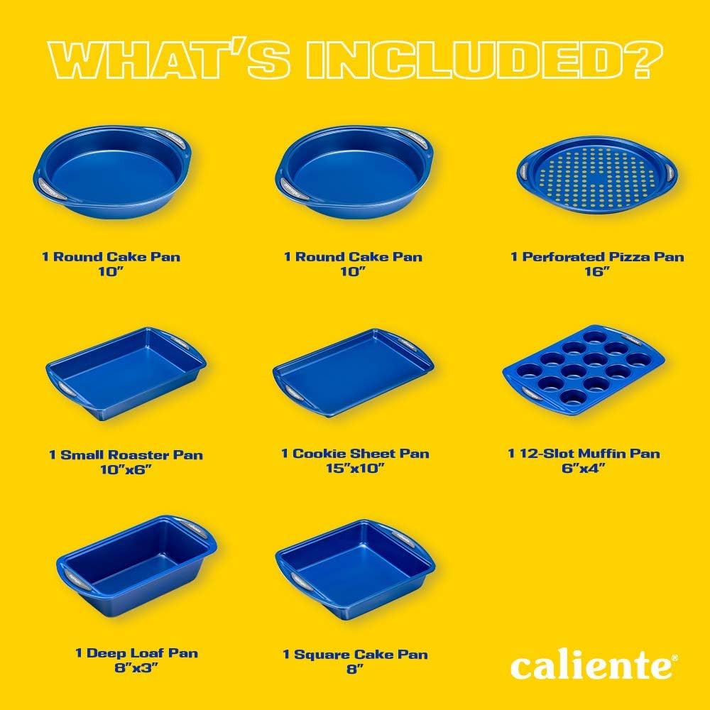 Nonstick Carbon Steel Bakeware Set of 8 X856745