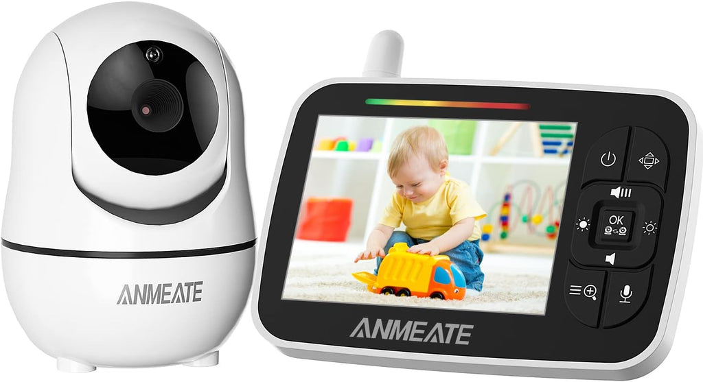 3.5” Video Baby Monitor with Infrared Night Vision and Two Way Talk F6312