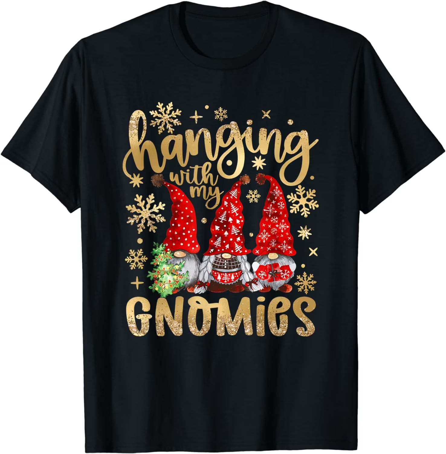 Santa Gnome Christmas Pajama T-Shirt B561