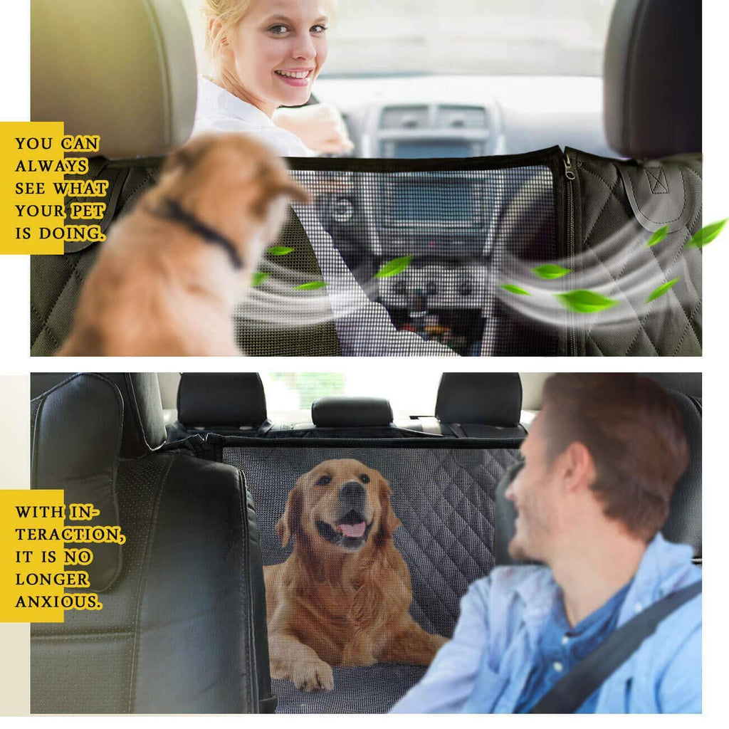 Waterproof Dog Car Seat Cover with Mesh Window P899768