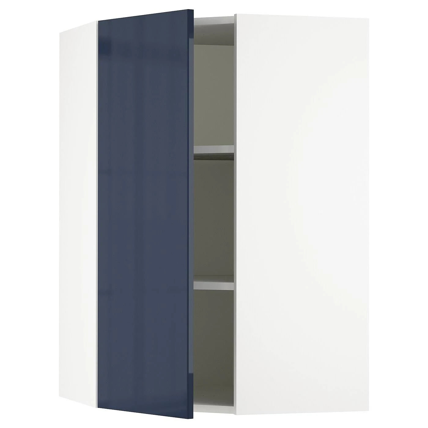 White Corner Wall Cabinet with Shelves N851919