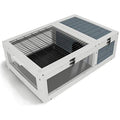 Wood Tortoise House Indoor Turtle Habitat Reptile Cage with Removable Waterproof Tray X663